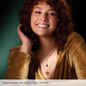 14K Yellow 2.7 mm Mirror 18" Chain