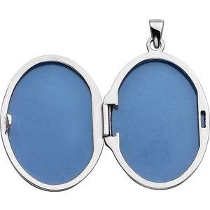Sterling Silver Oval Locket