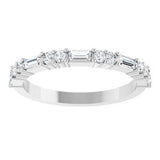 Platinum 3/8 CTW Natural Diamond Anniversary Band