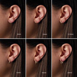 14K Yellow Hinged 12.5 mm Hoop Earring