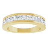 14K Yellow 1 CTW Natural Diamond Channel-Set Anniversary Band Size 6