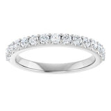 Platinum 3/8 CTW Natural Diamond Band