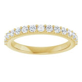 14K Yellow 3/8 CTW Natural Diamond Band