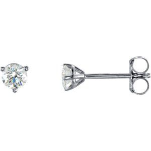 14K White 1/3 CTW Natural Diamond Stud Earrings
