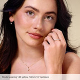 14K Rose .55 mm Box 7" Chain