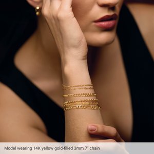 14K Yellow 1.8 mm Hollow Bead 16" Chain