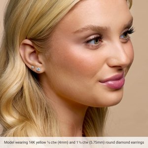 14K White 2 CTW Natural Diamond Cocktail-Style Earrings