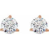 14K Rose 1/3 CTW Natural Diamond Stud Earrings