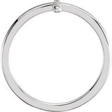 14K White Sideways Cross Ring