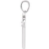 Platinum .04 CTW Natural Diamond Heart Pendant