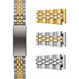 12-14 mm Silver Stainless Steel Multi-End Piece Divers Watch Band