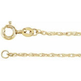 14K Yellow Gold-Filled 1.25 mm Rope 18" Chain