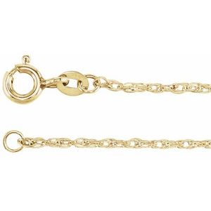 14K Yellow Gold-Filled 1.25 mm Rope 20" Chain