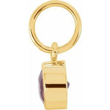 14K Yellow Posh Mommy® Imitation Amethyst Charm/Pendant