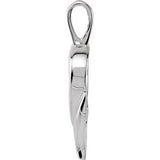 Platinum Heart Pendant