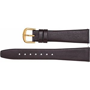 24 mm Regular Brown Leather Flat Calf Watch Band