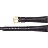 14 mm Regular Black Saddle Padded Watch Band