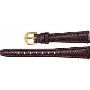 14 mm Regular Brown Textured Calf Semi-Padded Watch Band