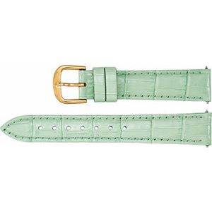 18 mm Regular Mint Leather Alligator Grain Padded Watch Band