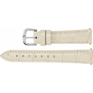 12 mm Long Cream Alligator Grain Padded Watch Band