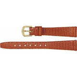 14 mm Regular Tan Lizard Grain Flat Watch Band