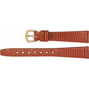 14 mm Regular Tan Lizard Grain Flat Watch Band