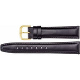 20 mm Regular Black Saddle Padded Watch Band