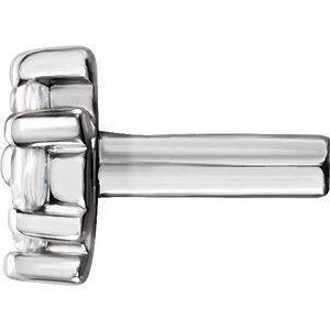 14K White 1/10 CTW Natural Diamond Trim