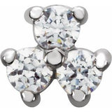 14K White 1/10 CTW Natural Diamond Trim