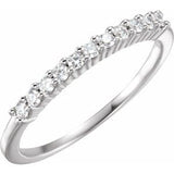 Platinum 1/5 CTW Natural Diamond Anniversary Band