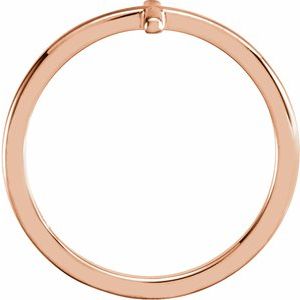 14K Rose Sideways Cross Ring