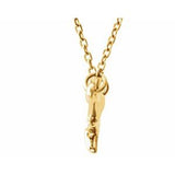 14K Yellow Branch Bar 16-18" Necklace