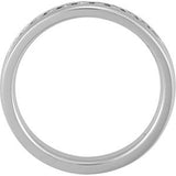 14K White 1/5 CTW Natural Diamond Channel-Set Anniversary Band