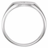 Platinum .02 CT Natural Diamond Ring