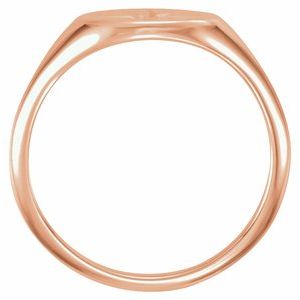 14K Rose .02 CT Natural Diamond Ring