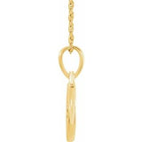 14K Yellow .01 CT Natural Diamond Star 16-18" Necklace