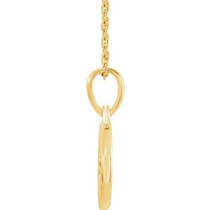 14K Yellow .01 CT Natural Diamond Star 16-18" Necklace