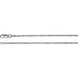 Sterling Silver 1.6 mm Diamond-Cut Rope 24" Chain