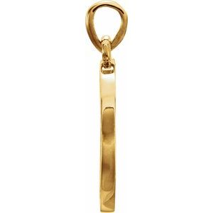 14K Yellow 1/5 CTW Natural Diamond Engravable 16-18" Necklace