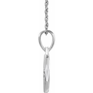 Platinum .01 CT Natural Diamond Star 16-18" Necklace
