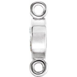 14K White .05 CTW Natural Diamond Link