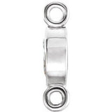 14K White .08 CTW Natural Diamond Link