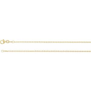 18K Yellow Gold-Plated Sterling Silver 1.4 mm Diamond-Cut Cable 16" Chain