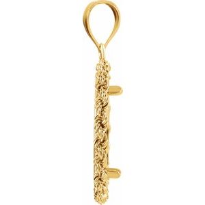 14K Yellow Coin Frame Bezel Pendant Mounting for 20x1.7 mm Coin