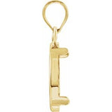 14K Yellow Coin Frame Bezel Pendant Mounting for 13x1 mm Coin