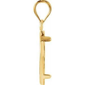 14K Yellow Coin Frame Bezel Pendant Mounting for 15x.76 mm Coin