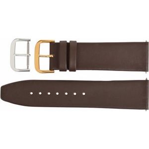 24 mm Regular Brown Leather Flat Calf Watch Band