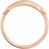 14K Rose 19.7x5 mm Geometric Signet Ring