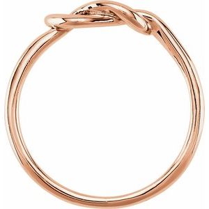 14K Rose 6 mm Knot Ring