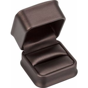 Bronze Leatherette Single Ring Box